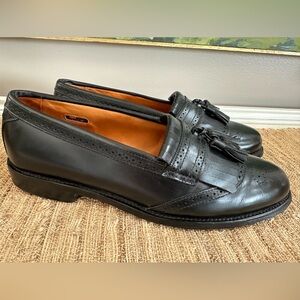 ALLEN EDMONDS Mens 11 D Bridgeton Kiltie Tassel Loafers Black Leather Shoes USA